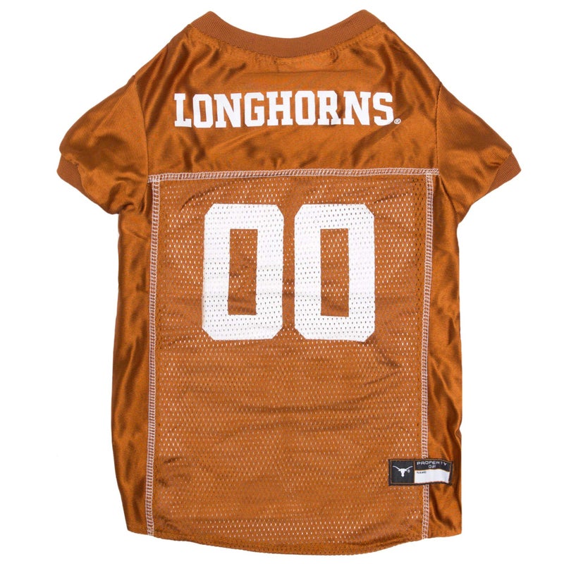 Pets First NCAA College Texas Longhorns Mesh Jersey for DOGS & CATS, Medium. Licensed Dog Jersey with your Favorite Football/Basketball College Team - Image 1
